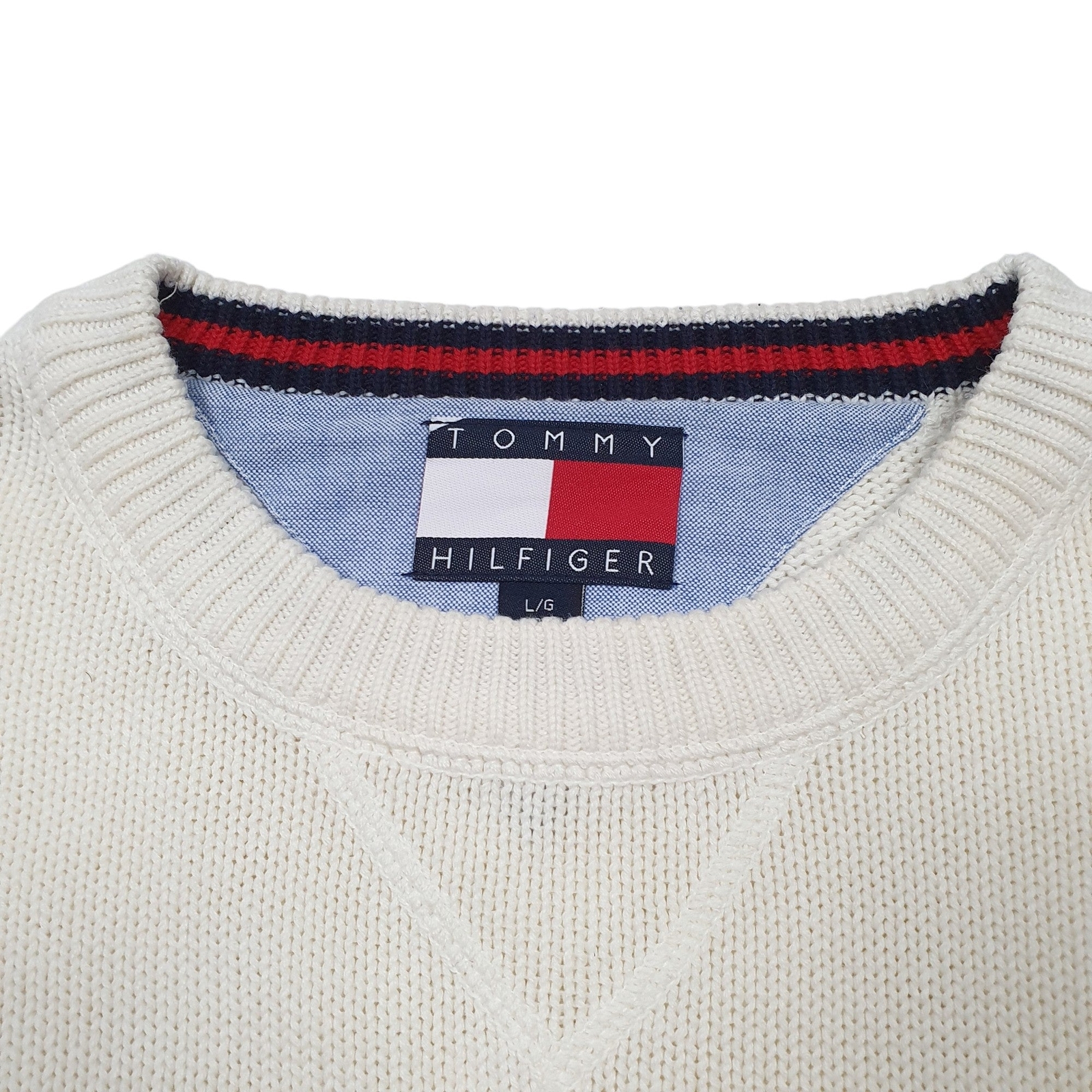TOMMY HILFIGER Crewneck Cotton Jumper Sweatshirt Mens M image 2