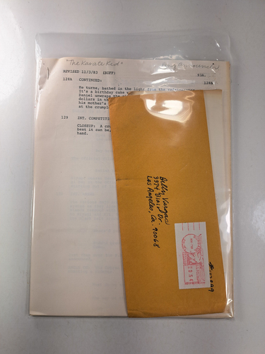 1983 "The Karate Kid" Real Partial Script for "Announcer" Part, Billy Varga - Picture 15 of 21