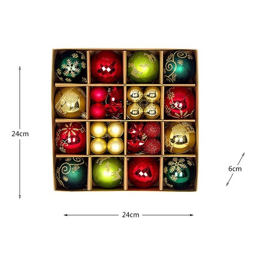 44PCS/Pack Christmas Tree Xmas Balls Decorations Baubles Party Wedding Ornament - Picture 9 of 19
