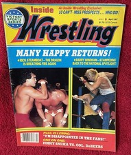 Inside Wrestling April 1987 Ricky The Dragon Steamboat Barry Windham WCW WWF AWA
