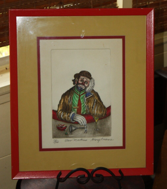 George Crionas "Two Martinis" Artist Proof Painting