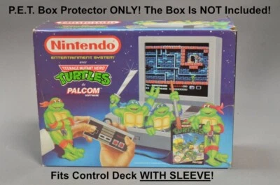 CONSOLEBOXES P.E.T. Plastic Console Box Protector for Nintendo NES Control Deck WITH SLEEVE