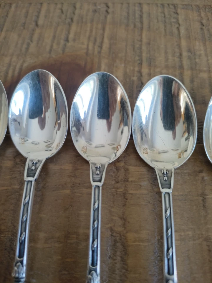 Lot De 11 Cuillères à moka - Métal Argenté - Poinçon - Photo 2/2