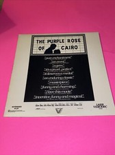 THE PURPLE ROSE OF CAIRO Laserdisc Woody Allen