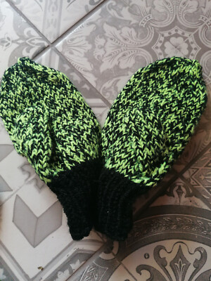 Kinder Handschuhe Fäustlinge handgestrickt HANDMADE SELFMADE Gr.122/128/134/140