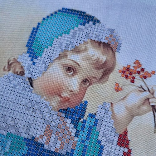 Bead Embroidery Scheme on Canvas DIY Printed Pattern For Embroidery Girls - Picture 4 of 48