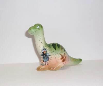 Fenton Glass Goofy Bird Dinosaur Figurine Ltd Ed #24/38 Kim Barley - Image 1 of 4