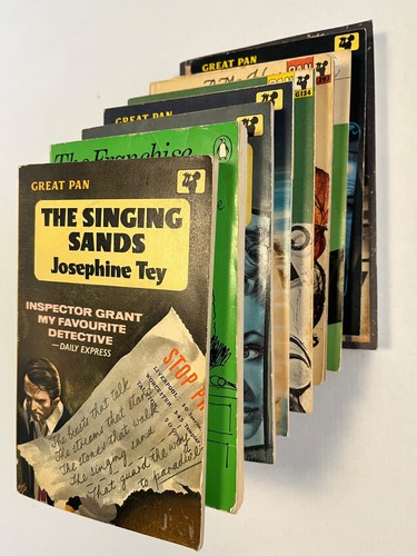 x8 Book LOT Vintage Josephine Tey Set Miss Pym Disposes The Singing Sands Bundle - Picture 3 of 4