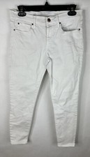 Gap Women’s Jeans 27 White Skinny Legging Denim Cotton Stretch Pockets 