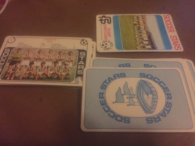 MÜLLEIMER FUSSBALL KARTEN. SOCCER STARS SERIE 2 SET 32 PLUS HEADER CARD MINT