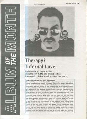 ANEW13 WERBUNG 15X11 THERAPIE ? : INTERNAL LOVE ALBUM DES MONATS