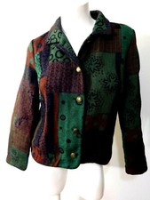 Christopher & Banks Womens Multicolored Tapestry Jacket Size S