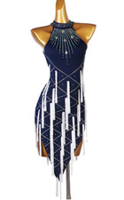 Ballroom Women's Latin Rumba Tango Salsa Samba Competition Dance Dress LQ267