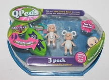 Q Peas Little Dolls Big Fun 3 Pack Brand New Mookie Toys