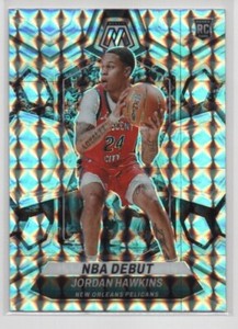 2023-24 Panini Mosaic Rookie Jordan Hawkins NBA Debut Silver Mosaic Prizm