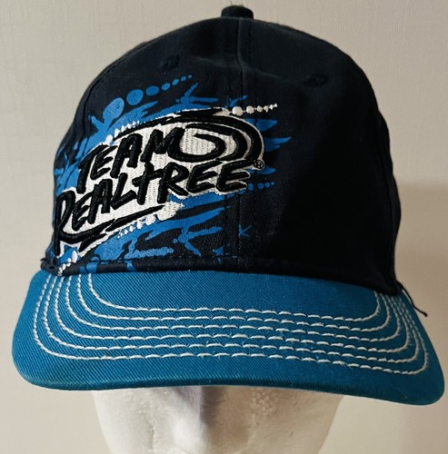 Team Realtree Outdoor Cap Hat Baseball Cap Signature Stretch Fit Black / Blue