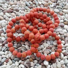 10-11 MM Genuine Natural Indonesian Red Sponge Coral Bracelet