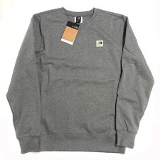 The North Face Mens - Heritage Patch Crew Sweatshirt - Medium Grey Heather/Patch
