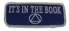 IT'S IN THE BOOK ALCOHOLICS ANONYMOUS SYMBOL AA 贴片 12 两步 SOBRIETY