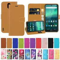 For Nokia 1.3 2.3 4.2 7.2 5.1  PU Leather Wallet Phone Stand Magnetic Case Cover