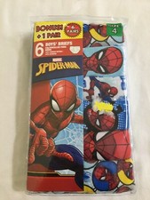 NWT Disney Spiderman Boy Briefs Underwear 6 pairs/pack Avengers