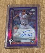 2025 Topps Chrome - Purple Refractor Auto 168/250-Tyler Phillips Phillies #RA-TP