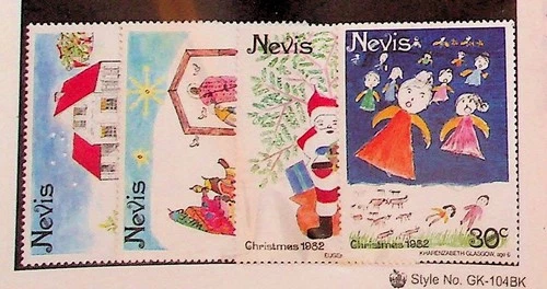 NEVIS Sc 159-62 NH ISSUE OF 1982 - CHRISTMAS