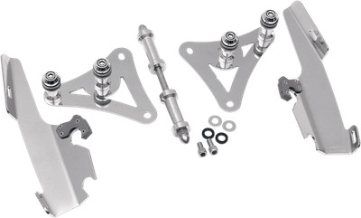 Memphis Shades Trigger-Lock Mount Kit for Fats/Slim Windshields Polished MEM8974