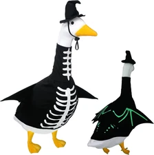 Halloween Skeleton Goose Outfit Glow in the Dark Bones Costume Porch Goose Outfi