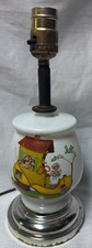 Vintage Old Woman In Shoe Nursery Rhyme Table Lamp No Shade Needs Repair