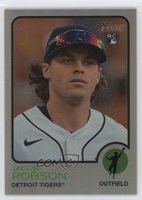 2022 Topps Heritage High Number Chrome Refractor 219/673 Jacob Robson #588 16in