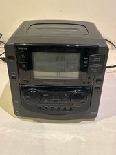 Sanyo DC-MS1U CD Tape Tuner Aux Hi-Fi System For Parts or Repair