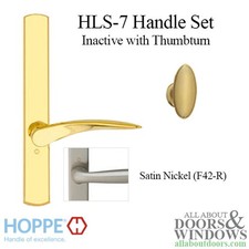 Hoppe HLS7 Rodos Handleset M151/2167N Non-Keyed Inactive Satin Nickel