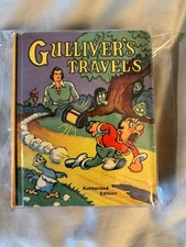 Gulliver's Travels - Saalfield movie book VG+ 1939 Max Fleischer animation film