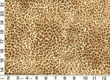 Small  Brown & Tan Leopard Quilting & Sewing Fabric by the Yard #1104