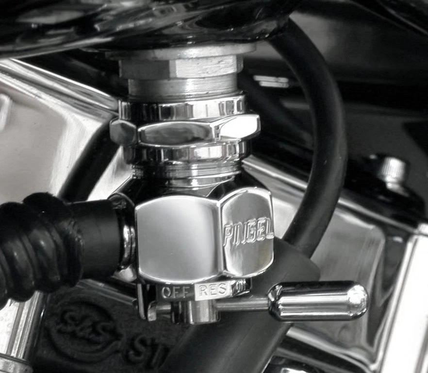 Pingel Designer Power-Flo Petcocks - 90deg. Outlet Facing Inward Motorcycle — 第 3/4 张图片