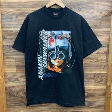 90s Star Wars Anakin Skywalker Photo T-Shirt Made in USA Vintage Used