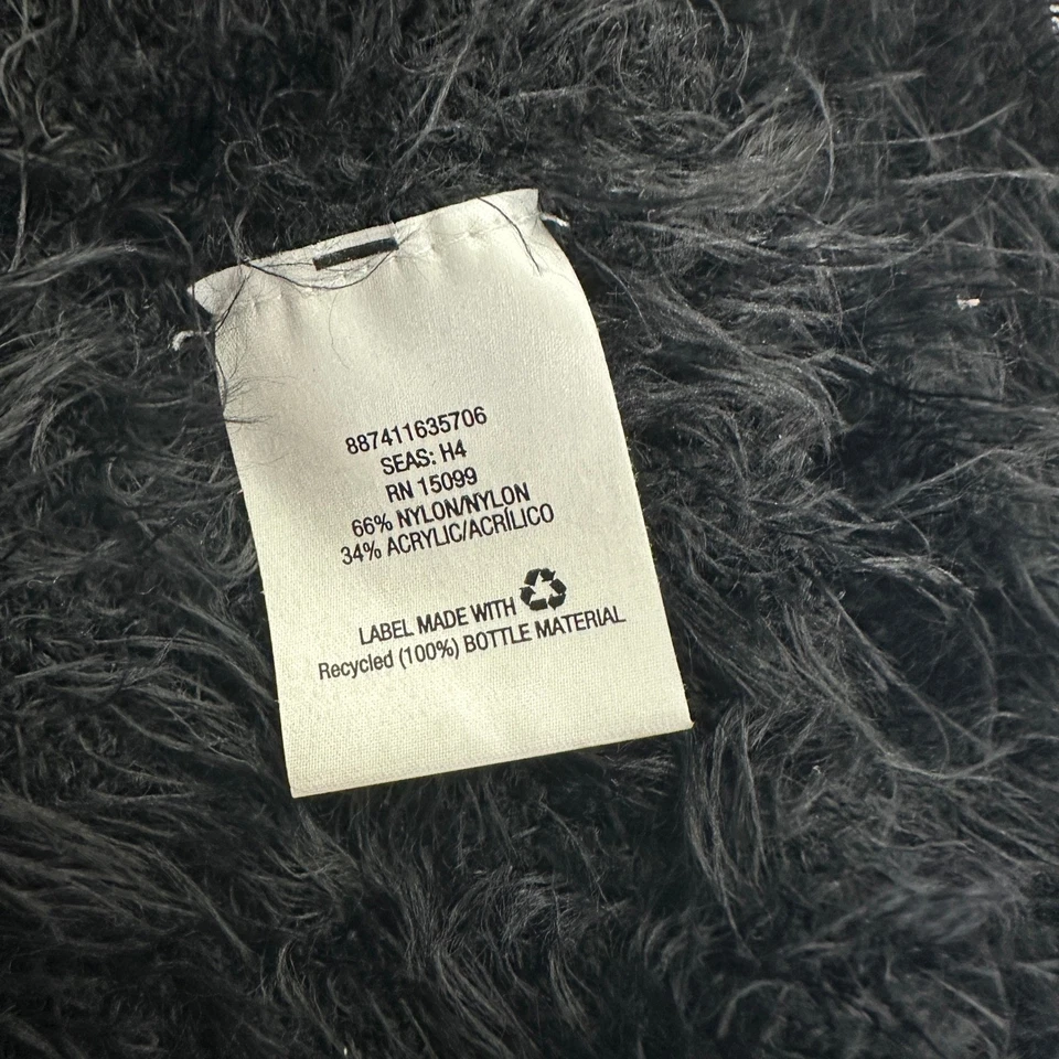 女士 Y2K Fuzzy 露肩毛衣 XL 码毛茸茸针织 Y2K Glam Grunge Cozy Chic — 第 4/4 张图片