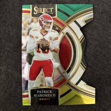 2023 Select - Premier Level Patrick Mahomes II #140 Green & Yellow Prizm Die-Cut