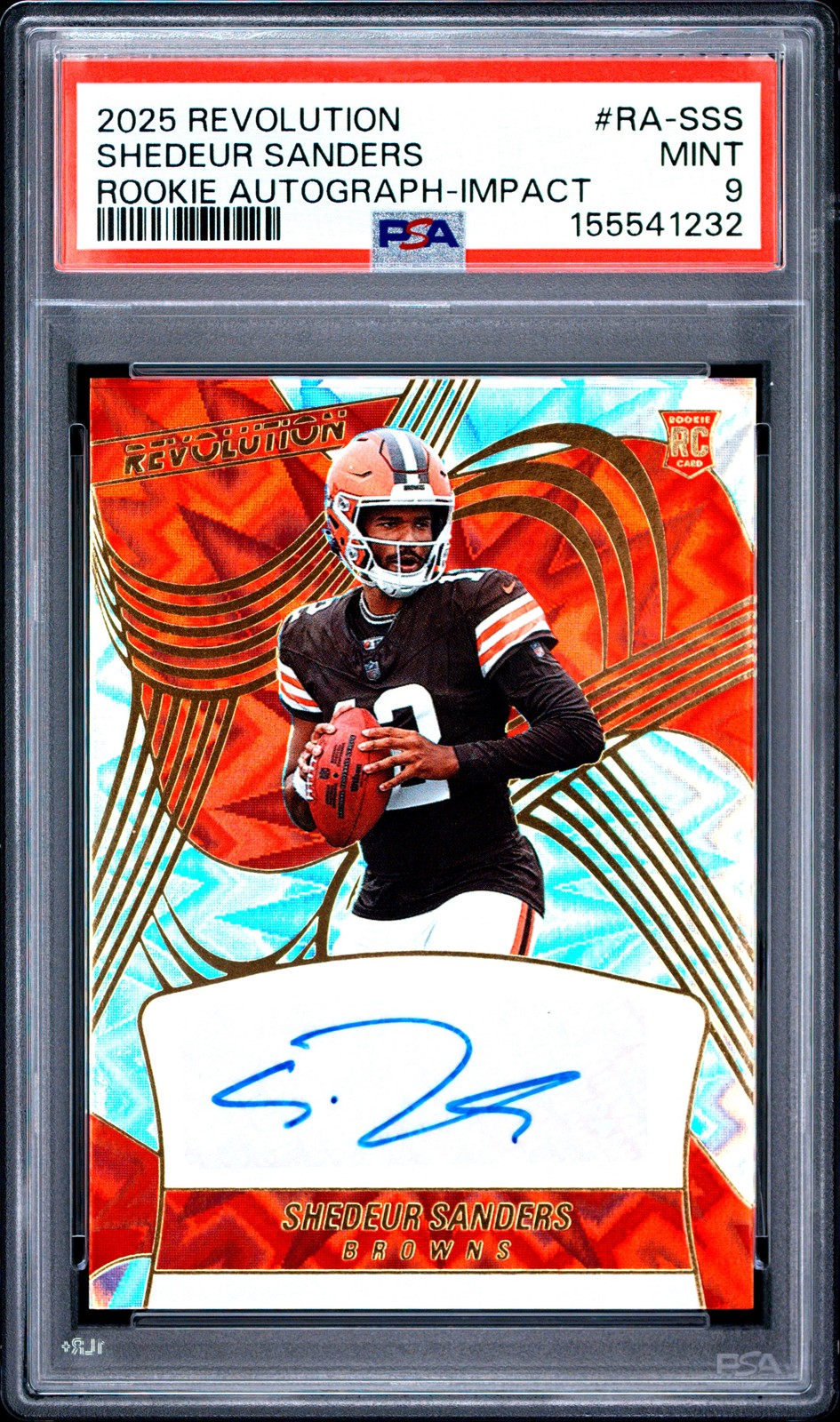 Shedeur Sanders Panini Revolution Rookie Autographs #RASSS Impact