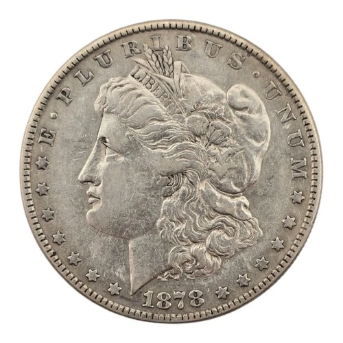 1878 P 8tf Morgan Silver Dollar Us Coin Xf Details Philadelphia Mint First Year