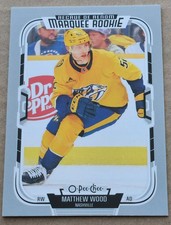 2025-26 O-Pee-Chee #553 Matthew Wood Nashville Predators Marquee Rookie