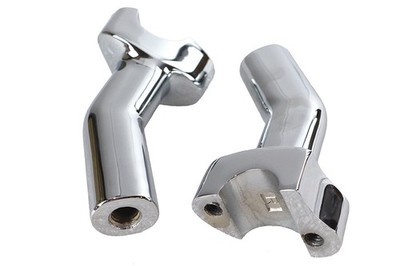 4-1/2 inch Pullback Riser Stem Chrome for Harley-Davidson