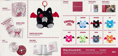 ENHYPEN THE SIN VANISH Voice Keyring Ver. with Trading Cards Full