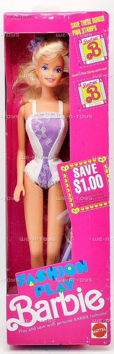 Fashion Play Barbie Doll 1990 Mattel 9629 | eBay