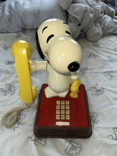 1976 Snoopy and Woodstock TOUCH-TONE Telephone VINTAGE! Working! Phone No Box