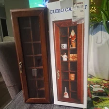 VNTG Curio Cabinet Mini 4 In x 2 .25 x 11 .75nches 12 Shelves