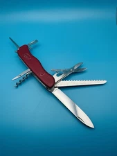 VICTORINOX Outrider Locking Blade Swiss Army Knife 111mm RED ..