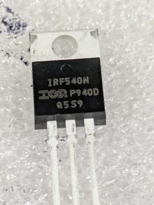 International Rectifier IRF540N N-Channel Power MOSFET 100V 33A TO-220 10/ORDER