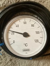 Jumo 0-120° Celcius Temperature Gauge Thermometer Indicator Dial 244